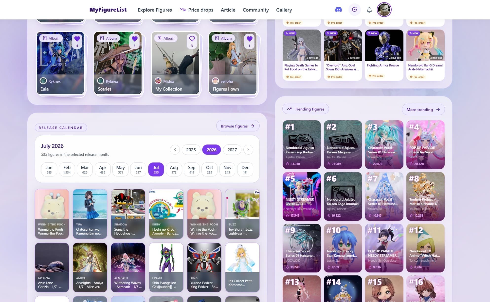 Preview of the homepage desktop version